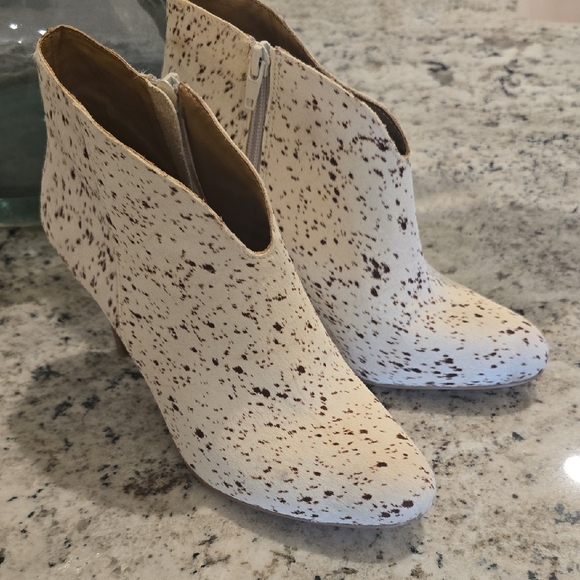 Lucky Brand Shoes - Lucky Brand Speckled Calf Hair Ankle Booties